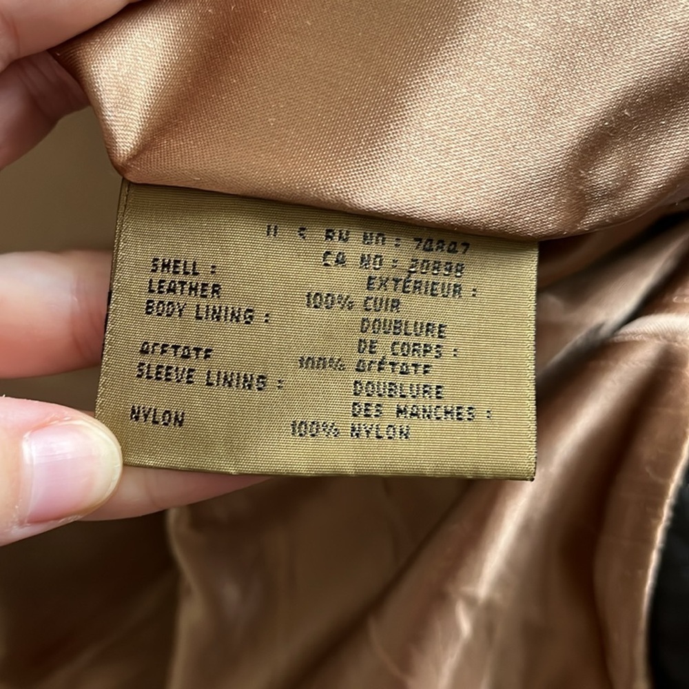 Andrew Marc New York Mens Leather Jacket Brown Bomber Full Zip XL Butter Soft - Picture 10 of 11
